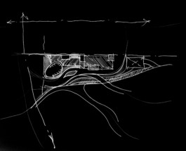 Service and Artist Building sketch 